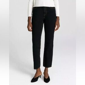 A.L.C High Rise Malone Pant Denim Jeans Over-Dyed Black Women’s 0